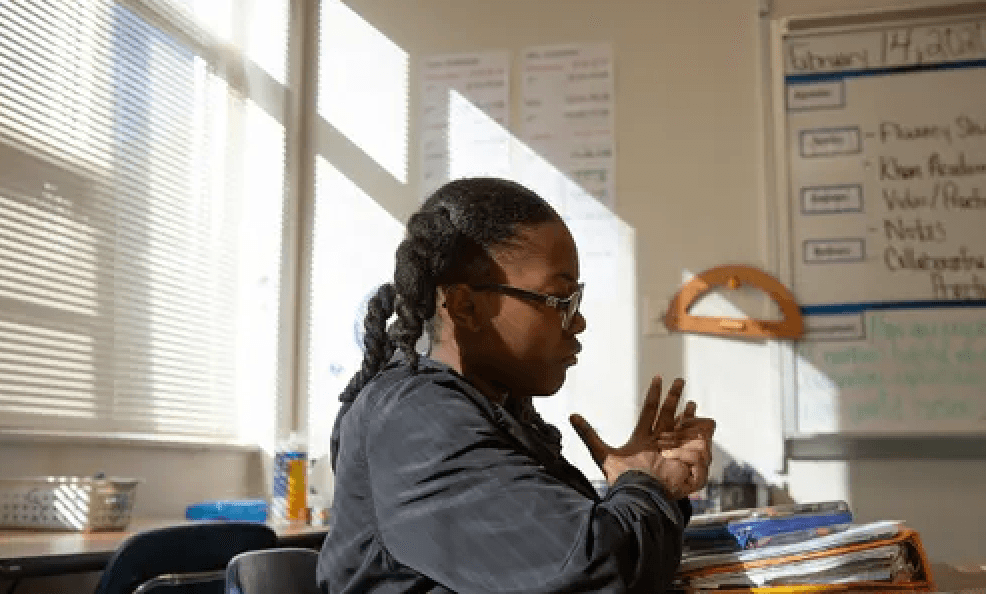 Outdoor math learning session